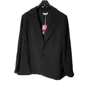 NEW Sergio Hudson Target Black Blazer women's size 1X NWT